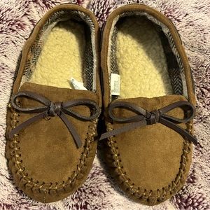 CAT & JACK | little Boy’s | 10 | Lionel Moccasin Slippers | Dark Chestnut